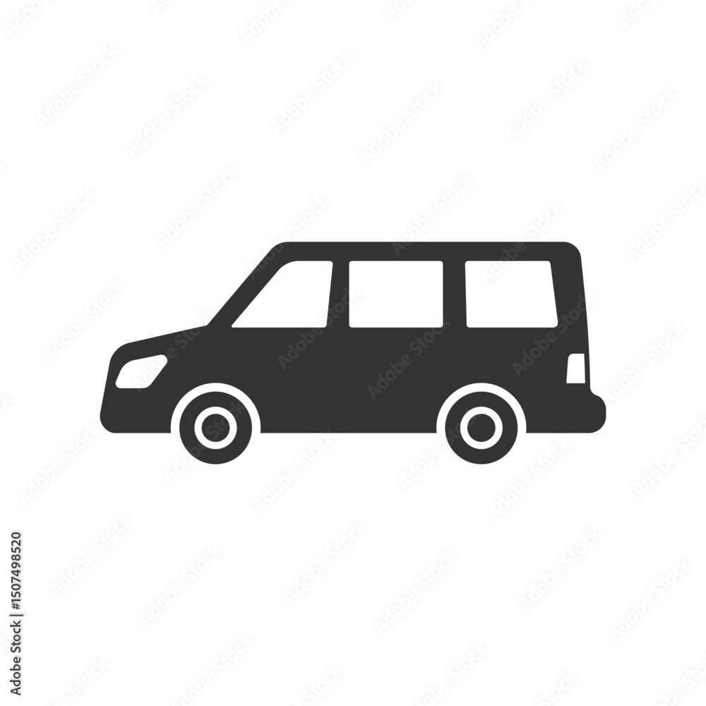 Minivan car icon. Vehicle symbol modern, simple, vector, icon for website design, mobile app, ui. Vector Illustration Minivan car icon. Vehicle symbol modern, simple, vector, icon for website design, mobile app, ui. Vector Illustration