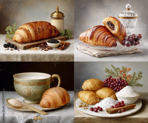 croissant and coffee