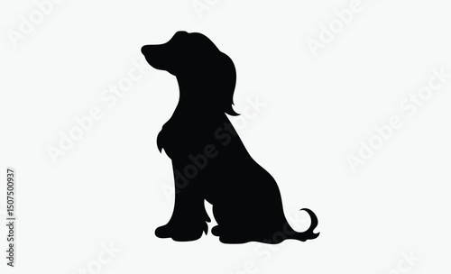 Dog Silhouette Vector Illustration
