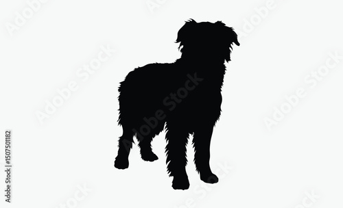 Dog Silhouette Vector Illustration