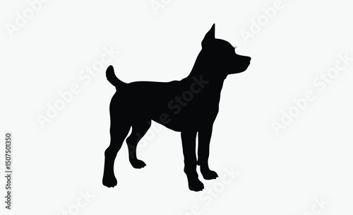 Dog Silhouette Vector Illustration
