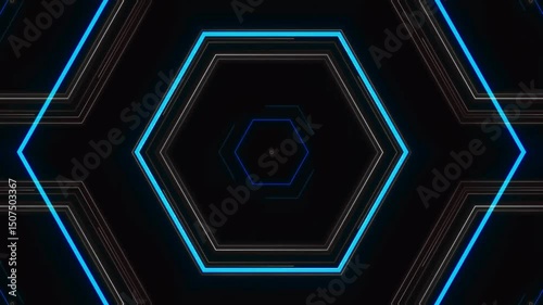 abstract blue background with glowing lines