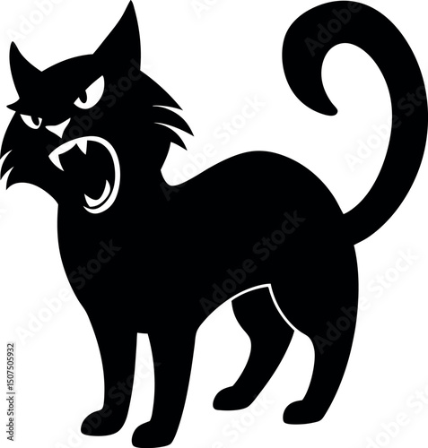 Cat playing ball of thread Icon Illustration Brand Identity