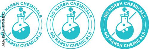 Lab tested round vector badge icon design, Third party lab tested