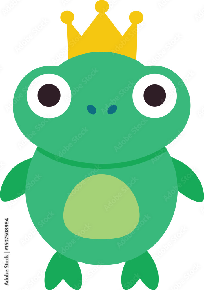 Fototapeta premium A cute walrus with big tusks and a friendly grin vector art illustration