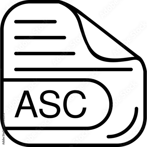 ASC File Format Icon