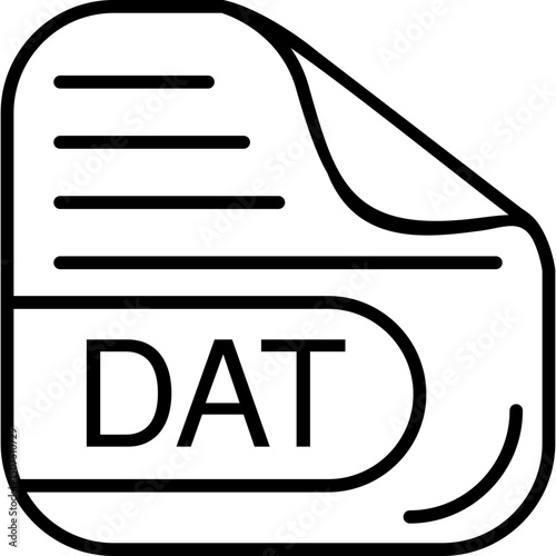 DAT File Format Icon