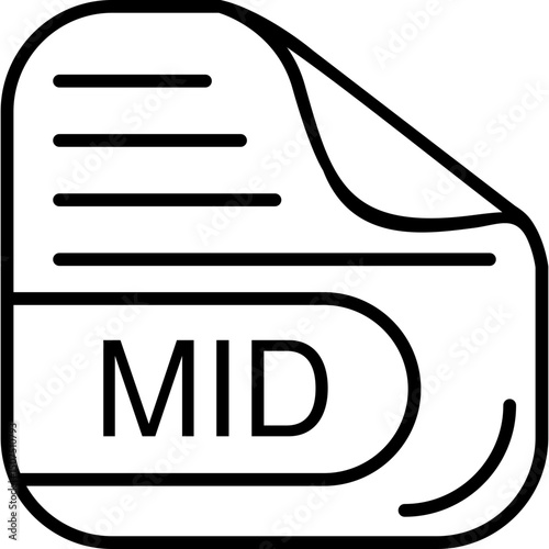 MID File Format Icon
