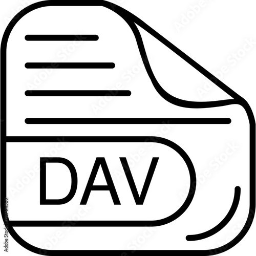 DAV File Format Icon