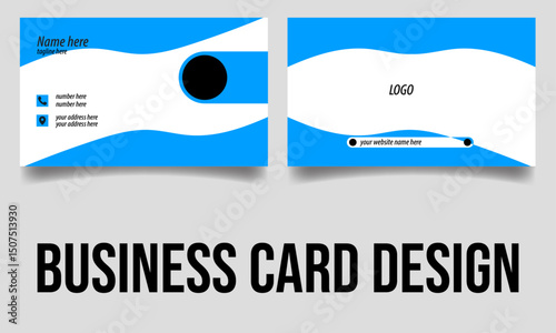 professional modern business card design. new design.