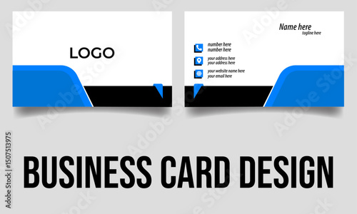 professional cold business card design. modern design.