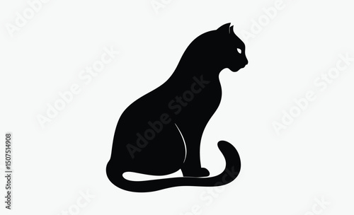 Big Cat Silhouette Vector