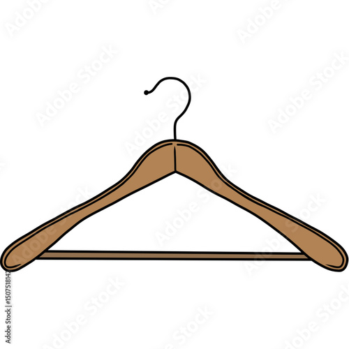 wooden coat hanger