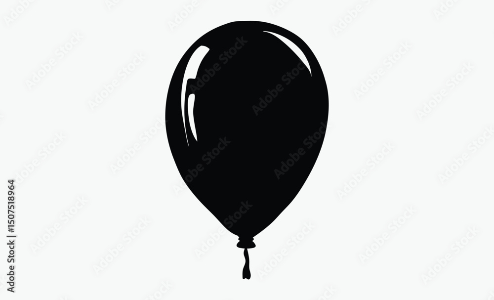 Obraz premium One Line Balloon Drawing