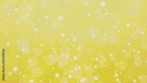 Yellow Light Bokeh Particles Background 4K Loop Bright golden bokeh lights floating in soft motion. Excellent for festive, celebration, or elegant themes.