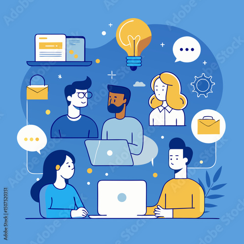 Teamwork Collaboration Creative Ideas Business People Working Together