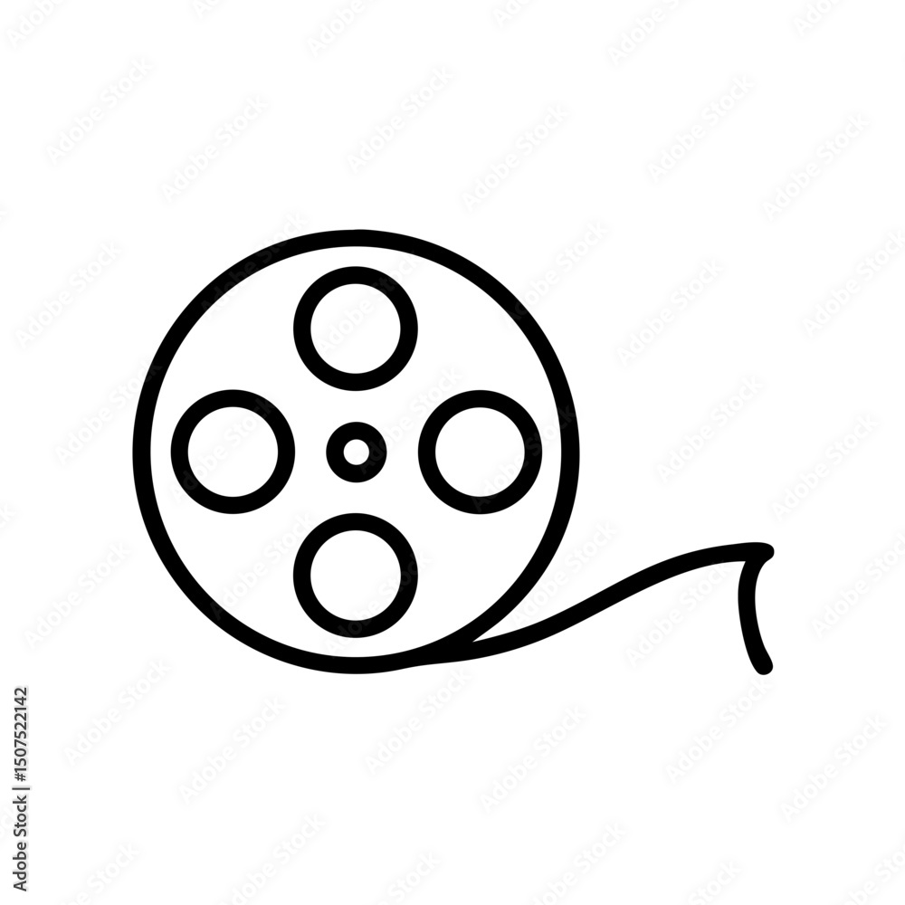 Fototapeta premium film icon, movie icon, reel icon, cinema icon, video icon, entertainment icon, filmstrip icon, media icon, motion picture icon, filmmaking icon, projector icon, movie reel, film industry icon, movie 