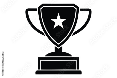 trophy vector icon