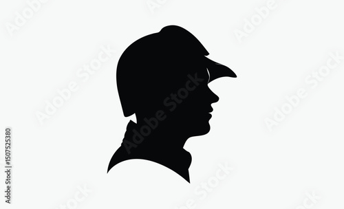 Firefighter Profile Silhouette