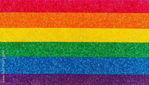 Colorful Rainbow Glitter Texture. Sparkly Glitter Background. Wallpaper. Pride.