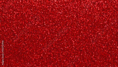 Bright Red Glitter Texture. Sparkly Glitter Background. Wallpaper.