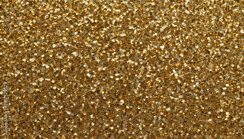 Bright Yellow Gold Glitter Texture. Sparkly Glitter Background. Wallpaper.