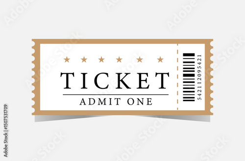 Admit one ticket design