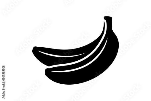 Banana fruit vector illustration healthy snack art