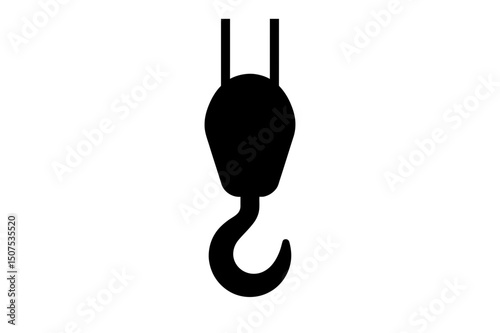 crane hook on white background