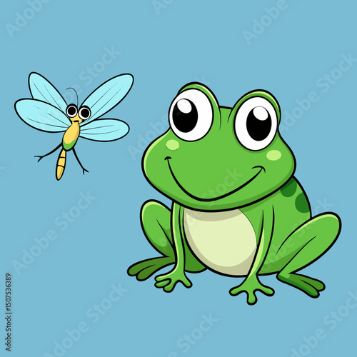 green frog on a leaf