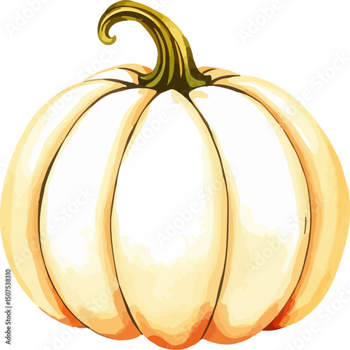 Cute hand drawn pumpkin.