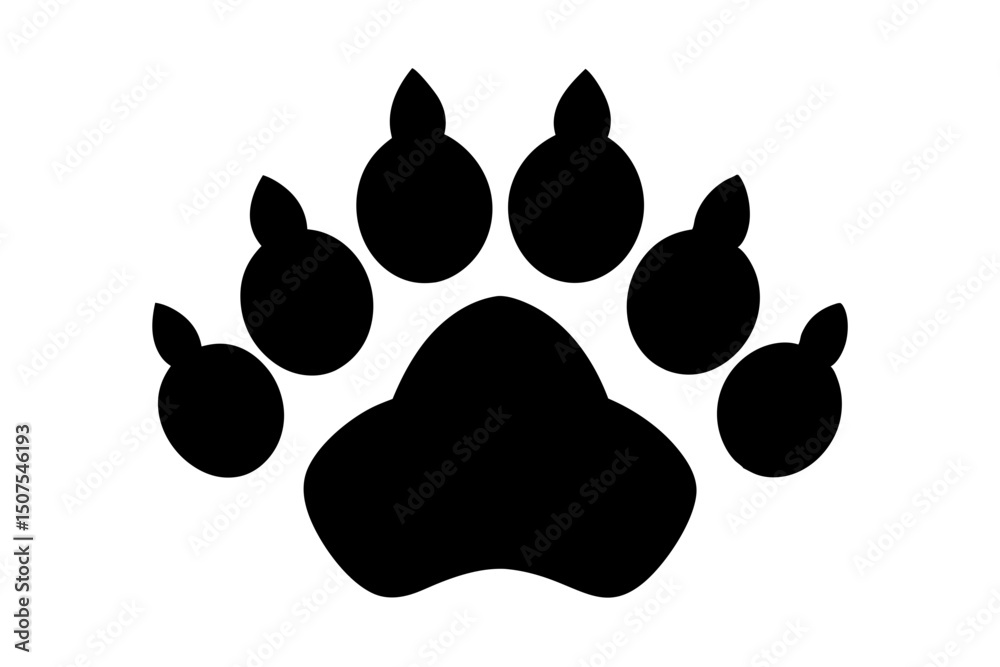 Fototapeta premium Wild Animal Paw Vector Pack
