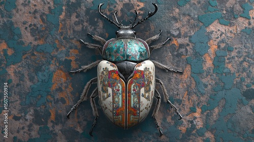beetle on the ground