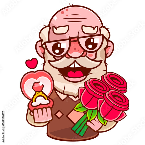 Hands precious ring pop art vector illustration