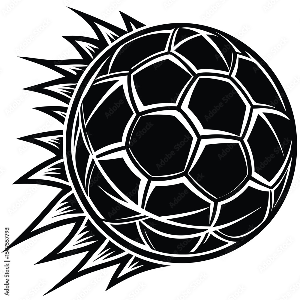 Obraz premium soccer ball vector illustration