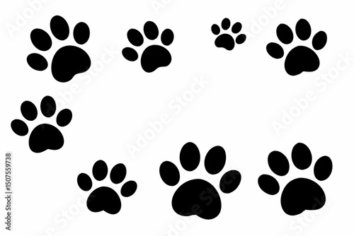 dog profile kennel vet branding silhouette