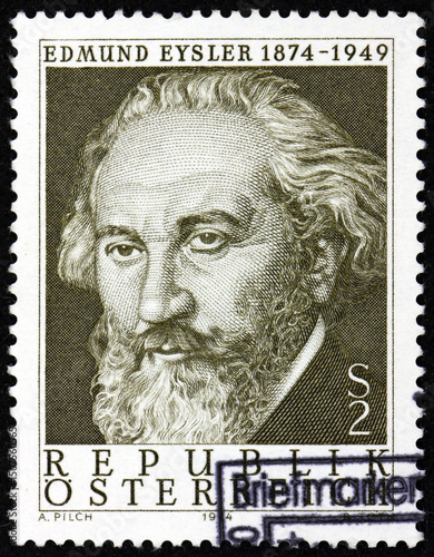 Postage stamp Austria 1974 Edmund Eysler (1874-1949), was an Austrian composer