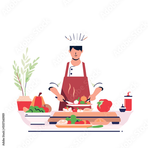 chef preparing food