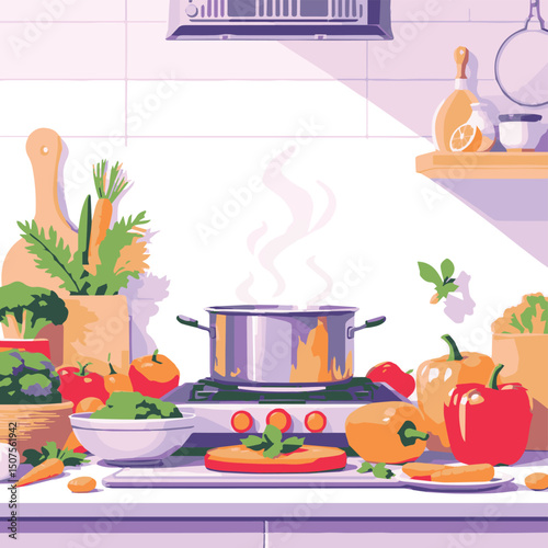 set of kitchen utensils