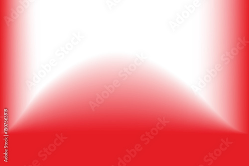 Red and White Gradient Abstract Background with Soft Lighting Effect