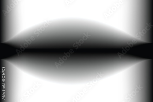 Monochrome Gradient Reflection Background with Smooth Wave Effect