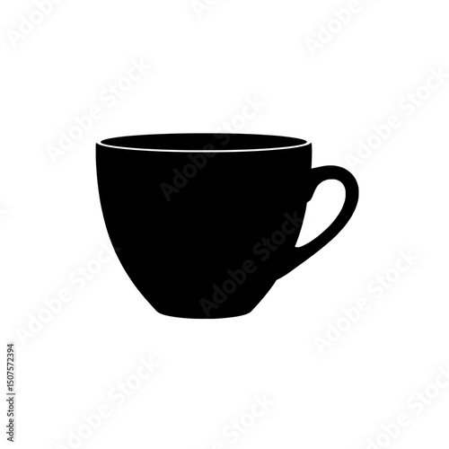 Silhouette of a Coffee Cup