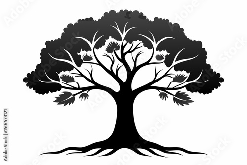 organic tree design with natural form