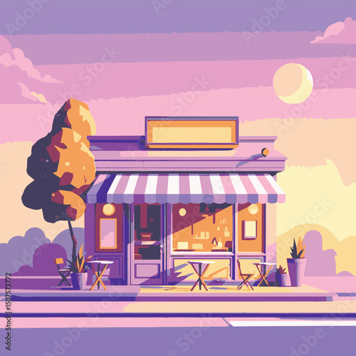 Cafe or Restaurant Vector Illustration