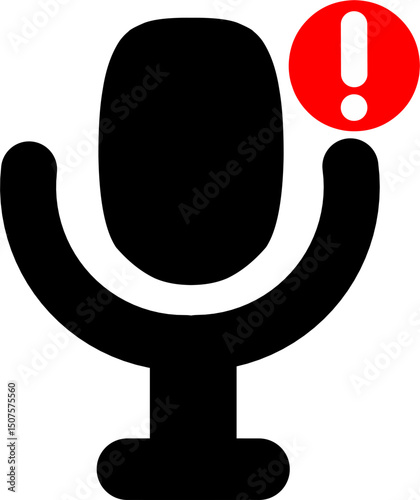 Podcast notification concept icon. Sound wave equalizer symbol. Microphone, voice, recording logo