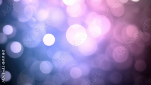 Soft Pastel Pink, Lavender, and Baby Blue Bokeh Circles Floating with Gentle Slow Movement — Ethereal and Calming Abstract Video