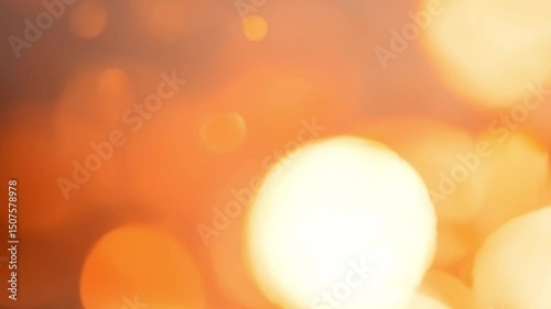 Warm Sunset-Inspired Bokeh Colors Blending Softly — Orange, Peach, and Gold Orbs Floating Smoothly