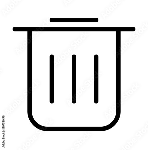 Trash free interface icon
