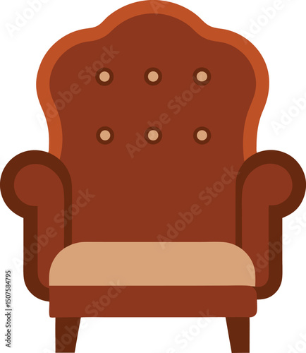 vintage leather armchair