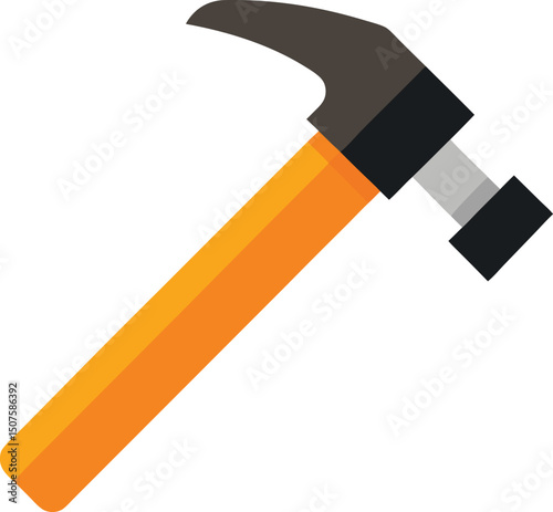 hammer on white background